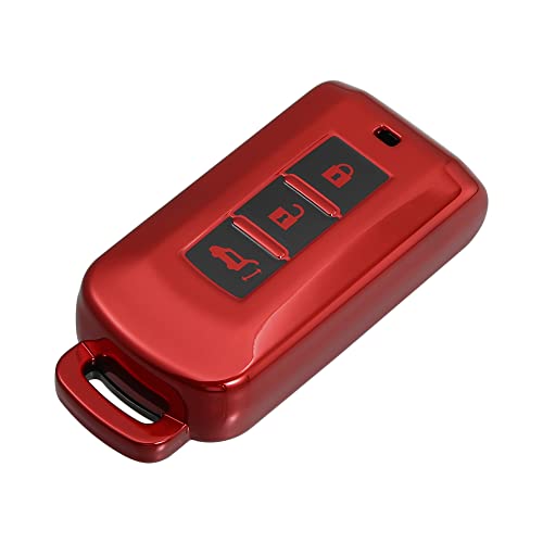 Coque de clé en TPU Mitsubishi Outlander antichoc ACROPIX rouge souple