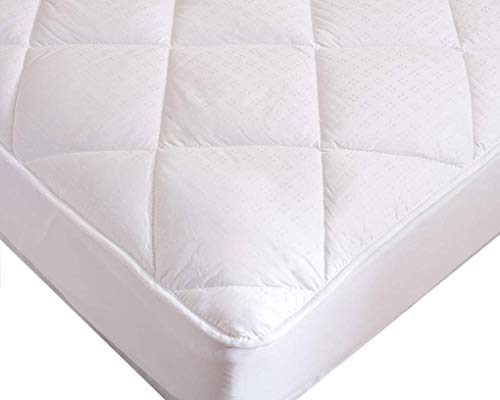 Maxi King Mattress Pad Topper Fitted | Down Alternative Mattress Cover, 100% Cotton Top, 300 Tc Quilted | Highly Breathable, Full Coverage Bed Mattress Pad | King (78X80) Stretchable Up To 18" #TOP5