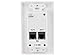 Monoprice 108008 HDMI Over CAT5E/CAT6 Extender Wall Plate (Pair) with Built-in Backward IR Channel-Single-Port (1P), White