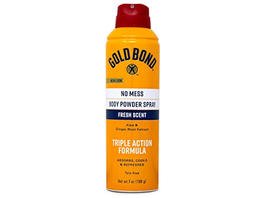 Gold Bond No Mess Powder Spray, Fresh Scent With Aloe 7 oz Pack of 7 Talc-Free