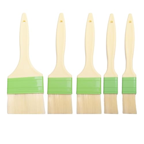 Vilgftyiet Set di 3 pennelli da pasticceria con setole in nylon per cuocere, grigliare e cucinare, lunghezza 22 cm