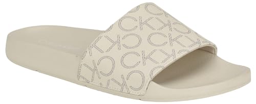 Calvin Klein Women's Athens Slide Sandal, Almond Multi 120, 9