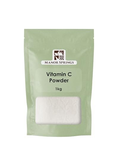 Vitamin C Powder 1kg by Manor Springs Ascorbic Acid Non GMO Dietary Supplement Food Grade