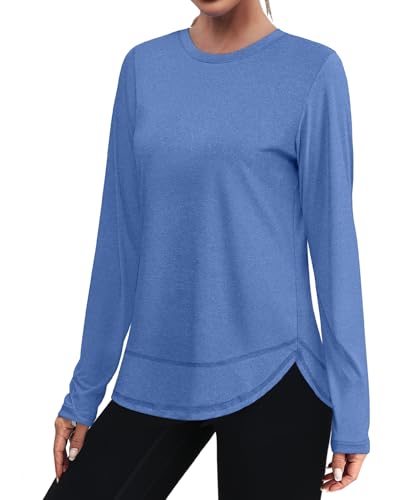 Image of XIEERDUO Women's Workout Tops Long Sleeve Shirts Sun Protection UPF 50+ Quick Dry Shirts for Hiking Running S-3XL