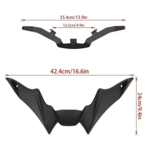 Ailerons avant MT-09 comblent le vide sous phare style carbone - 3