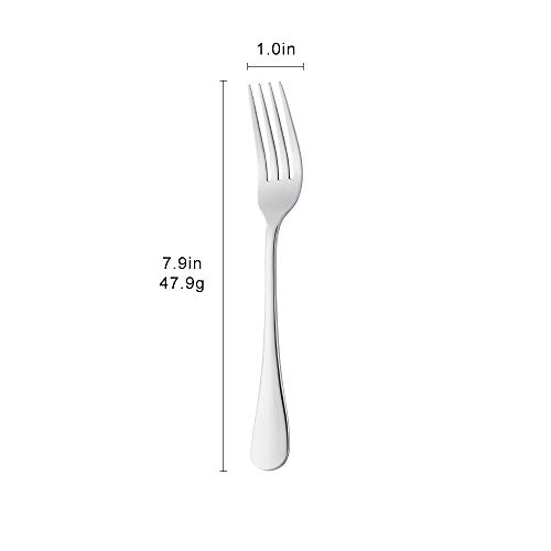SUNSENGEUR 12-Piece (20 cm, 8 inchs) Fine Stainless Steel Dinner Forks Table Forks - Image 2