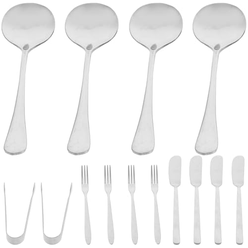 Set de Cortador y Untador de Queso en Acero Inoxidable de 14 Piezas