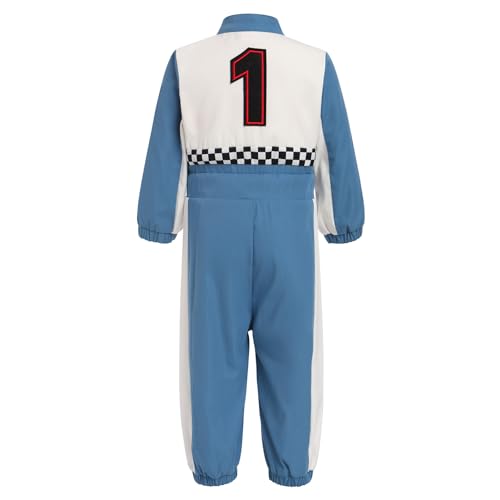 ODOLDI Fast One Birthday Boy Race Car Driver Jumpsuit - 1st & 2nd Birthday Cake Smash Photo Shoot Outfit2