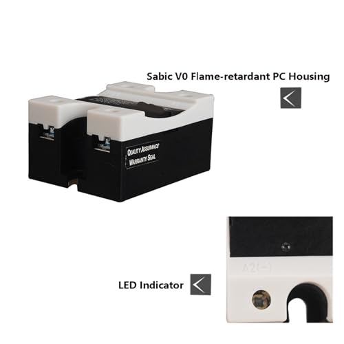 Relais statique CA monophasé RM1A23D50 SSR 50A 24V 280Vca - 3
