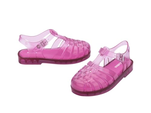Image of mini melissa Possession Jelly Fisherman Sandal for Toddler and Kids | Iconic Fisherman Jelly Sandal for Toddlers & Girls, Adjustable Buckle, Waterproof, Bubblegum Scent, Play & Dress Shoes