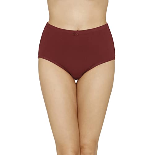 Image of Amante Solid High Rise Full Coverage Full Brief Panties (Pack of 3)