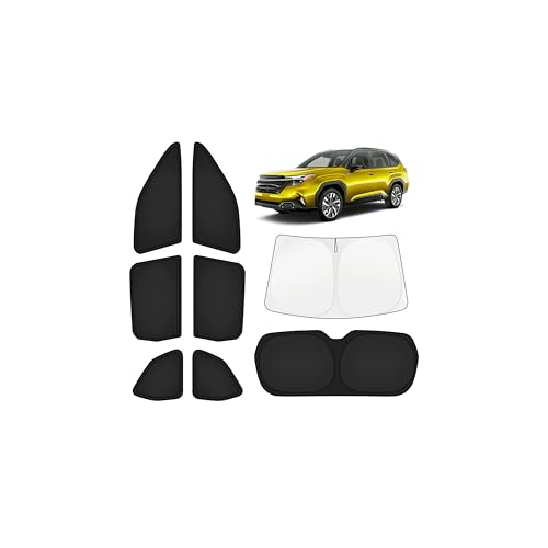 Image of KUST Car Window Shades for Subaru Forester 2025-2026 Windshield Sun Shade Side Window Cover UV Block Privacy Protection Accessories for Camping Blackout Rear Back Full Set 8PCS