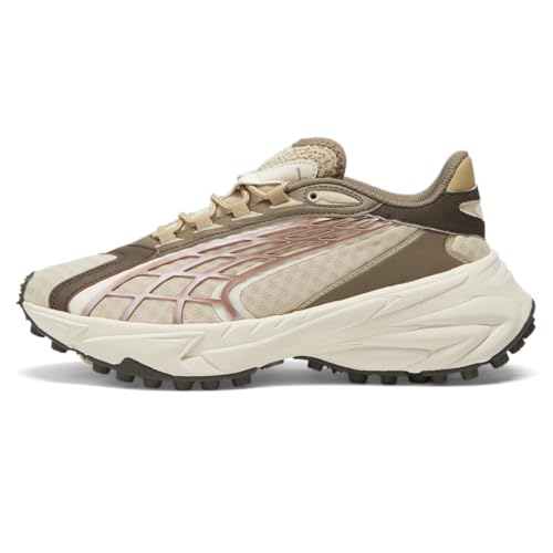 PUMA Womens Spirex Squadron Metallic Lace Up Sneakers Shoes - Brown3