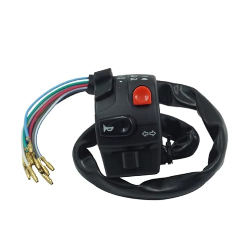 Commutateur guidon moto 22mm étanche avec commande clignotant phare et démarrage universel