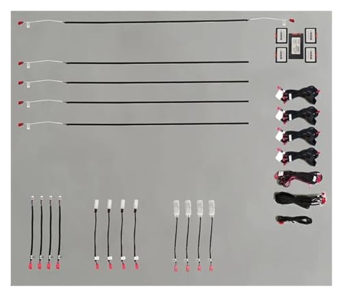 LED Version 18 Lights Illusion Atmosphere Lamp Compatible with VW Compatible with Touareg Navigation Version 2019 2020 2021+ Screen Control(A)