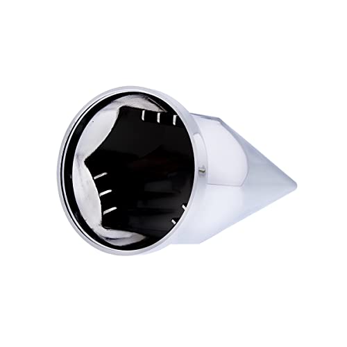 Image of United Pacific 10570 33mm x 4 7 /8 inch Chrome Plastic Super Spike Push-On Nut Covers, 33mm Push-on Lug Nut Fitting, Truck Accessories - Pack of 10