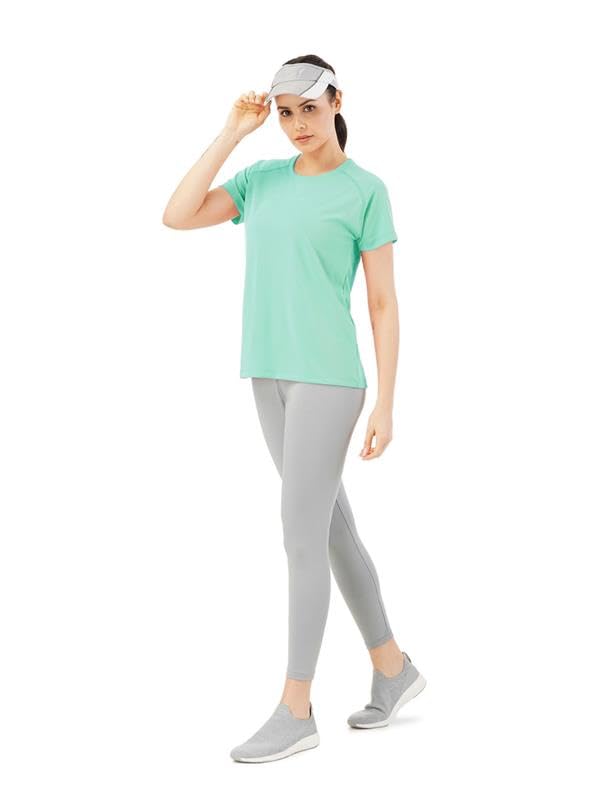 Image of Pump'd Women's Half Sleeve T-Shirt - Athleisure Women's s Fashion Workout Top for Women & Girls | Lightweight Activewear for Running, Sports & Gym - Lightweight, Anti-Odor, Dry Tech, Ultra Soft Seams