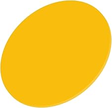 Plexiglas - Disco circular (3-50 cm, 38 cm, 1 unidad), color amarillo