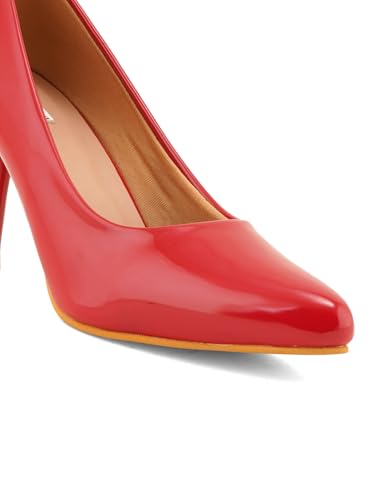 Image of ELLE Women's Solid Stiletto Heel Slip-On Pumps