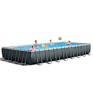 Intex 32ft x 16ft x 52in rectangular ultra xtr above ground pool set with cleaning and maintenance kit 2 pack  urban country home decor