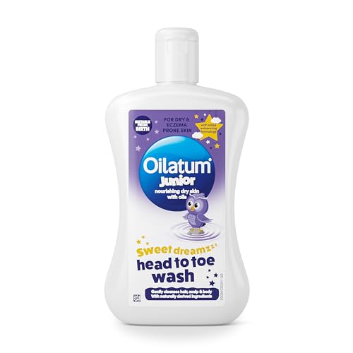 Oilatum Junior Sweet Dreamz Head to Toe Wash For Dry Sensitive and Eczema-Prone Skin Soothing and Hydrating Cleanser for Kids Dermatologist Recommended for Itchy and Irritated Skin 1 x 300ml