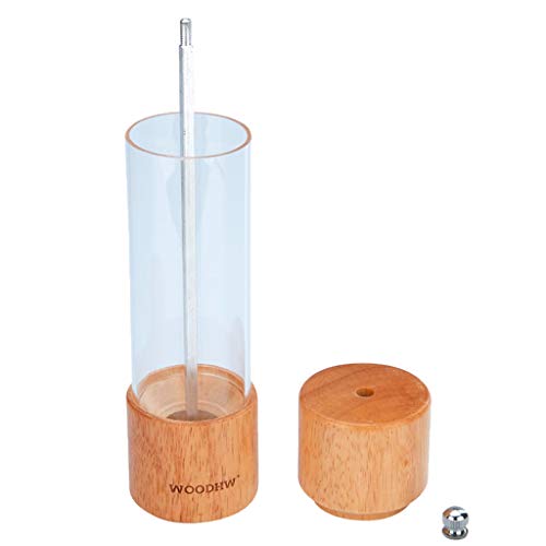 Moedor manual de madeira de sal e pimenta da Homozy