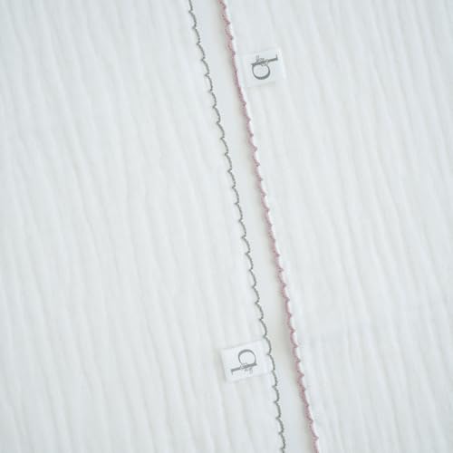 100% Cotton Muslin Burp Cloths – Pack of 5 with Dust Bag | Soft Baby Washcloths for Newborns, 3-Layer Gauze, 14x14 inch, Reusable, Breathable Baby Cloths2