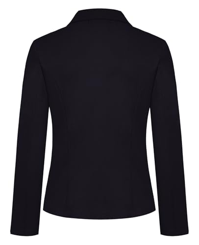Women's Blazer Jackets Buttons Open Front Long Sleeve Notch Collar Professional Suit Blazers with Pockets2