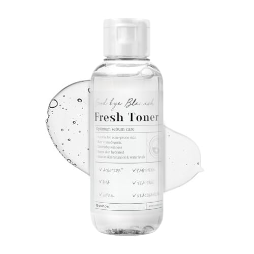 [Mizon] Tónico Facial Good Bye Blemish (120ml) para exceso de sebo, problemas de la piel, tratamiento de acné y brotes, skincare coreano, tratamiento de manchas de acné (Good Bye Blemish Fresh Toner)