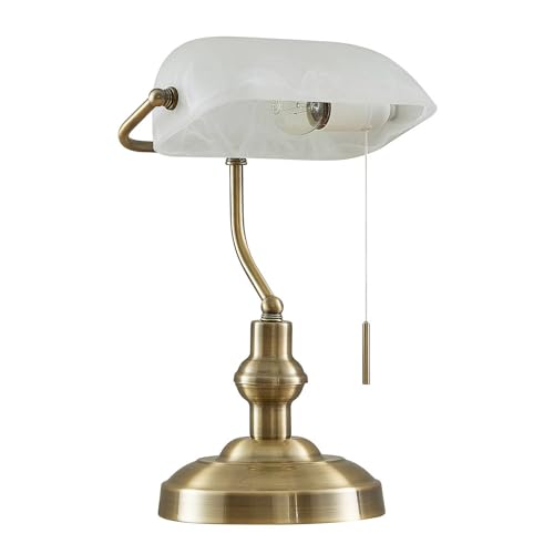 Lindby Tischlampe Profina (Retro, Vintage Antik) in Bronze aus Metall (1 flammig E27) - Tischleuchte Schreibtischlampe Nachttischlampe Arbeitszimmerleuchte Lindby Tischlampe Profina (Retro, Vintage Antik) in Bronze aus Metall (1 flammig E27) - Tischleuchte Schreibtischlampe Nachttischlampe Arbeitszimmerleuchte