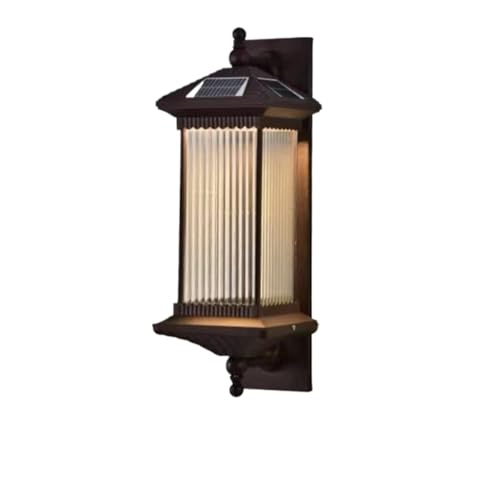 IWENZHKPA Solar Exterior Lampara Lámpara De Pared Solar Vintage For Exteriores, Resistente Al Agua IP55 Jardín Decoración