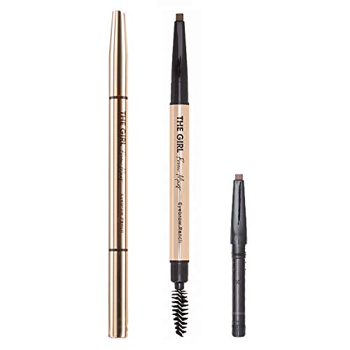 THE GIRL FROM MARS Waterproof Eyebrow Pencil with Replacement,Eye Brown Color,Long Lasting Ultra-Fine Eyebrows Makeup Pe
