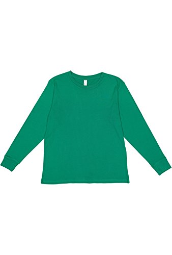 Image of LAT Youth 100% Cotton Jersey Crew Neck Long Sleeve Tee (6201)