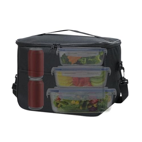 Qfdiwr Bolsa De Almuerzo Para Mujeres | Bolsa De Comida Grande Aislada Con Tote De Refrigeración - Reutilizable Portátil Nevera Tote Impermeable Congelable Contenedor De Comida Para Camping Picnic
