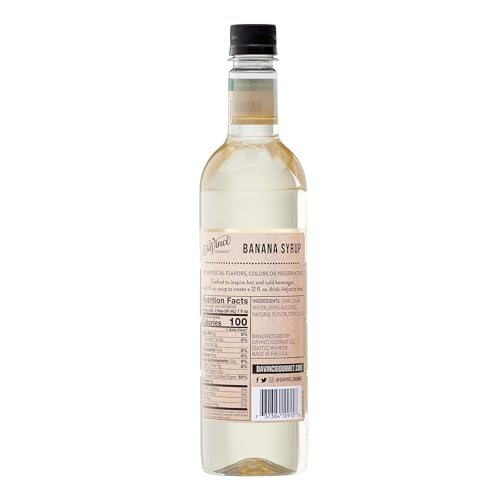 Image of DaVinci Gourmet Naturals Banana Syrup, 25.4 Fluid Ounces (Pack of 1)