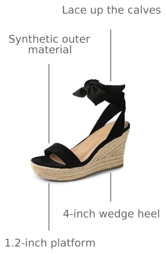 Image of DREAM PAIRS Women's Espadrille Wedge Sandals