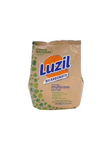 Luzil Bicarbonato Sódico Multiusos - Limpiador ecologico hogar - Quitamanchas -Eliminador olores - Blanqueante - Quitagrasas - 1 Kg.