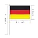 Germany Stick Flag,TSMD 50 Pack Hand Held Small German National Flags On Stick,International World Country Stick Flags Banners,Party Decorations For World Cup,Sports Clubs,Festival Events Celebration