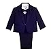 Produktbild Lito Angels Baby Anzug Jungen Hochzeit, 5 Teiliges Set (Sakko, Weste, Hemd, Hose & Krawatte), Dunkelmarine, Größe 9 Monate 74 (Tag-Nummer 9M)
