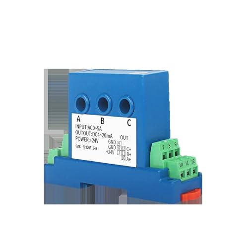 Transducteur d'ampère triphasé 4-20mA 0-5V avec sortie analogique performante DC24V