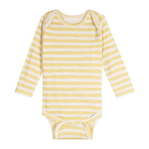 Image of Onesies Brand Unisex Baby 6-Pack Long Sleeve Bodysuits - Breathable Cotton One-Piece Outfits for Newborns & Infants