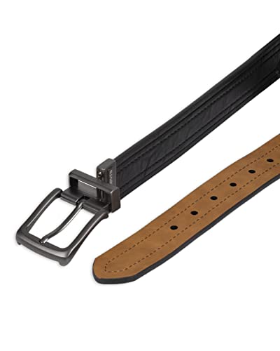 Image of Levi's Leather Men's Levis 40Mm Reversible Belt With Brushed Silver Buckle