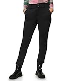 Street One Damen A375854 Paperbag Stoffhose, Schwarz, 42W / 28L EU