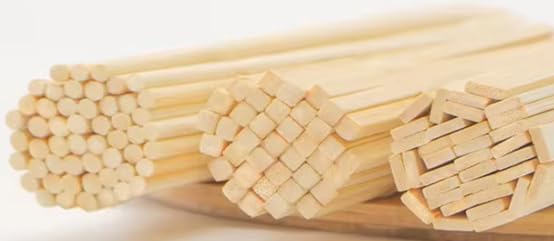 90pcs Natural Bamboo Craft Sticks - 15.74 Inch Long, 3 Shapes, Eco-Friendly and Durable - Ideal for DIY Crafts, Model Making, and Home Projects