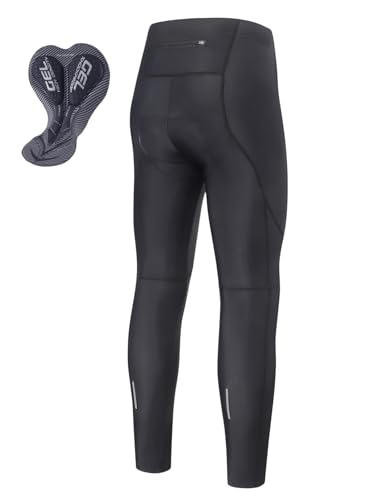 ARSUXEO Pantalones de Ciclismo para Hombre Largos con badana, Transpirables y de Secado rápido para Hombre, elásticos H96 XL