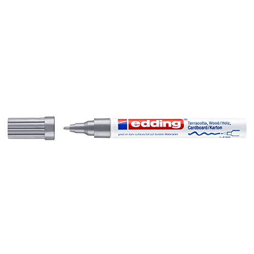edding 4040 CR Matt Paint Marker - Silver (Pack of 10)