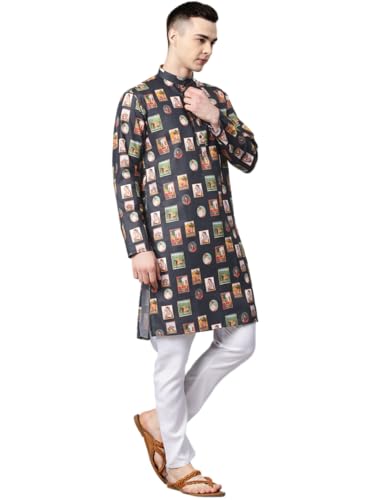 Image of Luxrio Kurta Set for Men Cotton Blend Kurta with Pyjama Set Ethnic Set