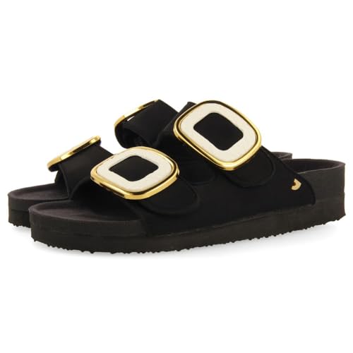 GIOSEPPO Sandalias Color Off-White Estilo Bio con Adorno Joya para Mujer BUDAORS