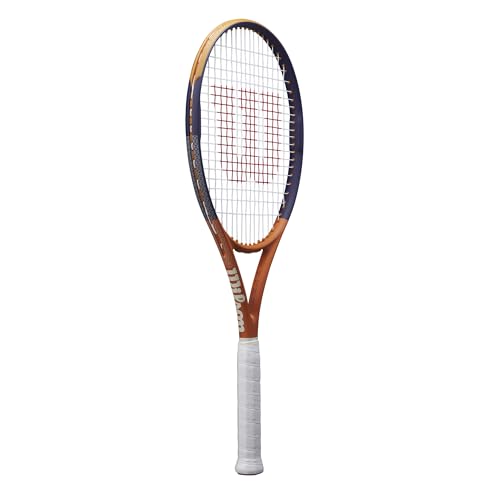 Image of Wilson Roland-Garros Equipe Tennis Racket, 4-1 /2 inch (4), Navy /White