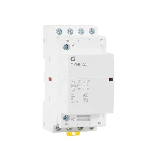 Contacteur modulaire 4P 25A 220V rail DIN domestique 2NO2NC pour tableau électrique
